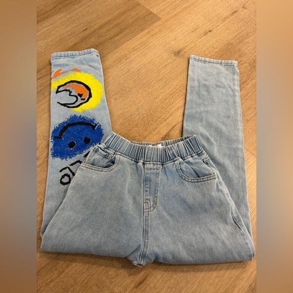 Lola and the Boys Scribble Rainbow Jeans Size 14 - Picture 4 of 6